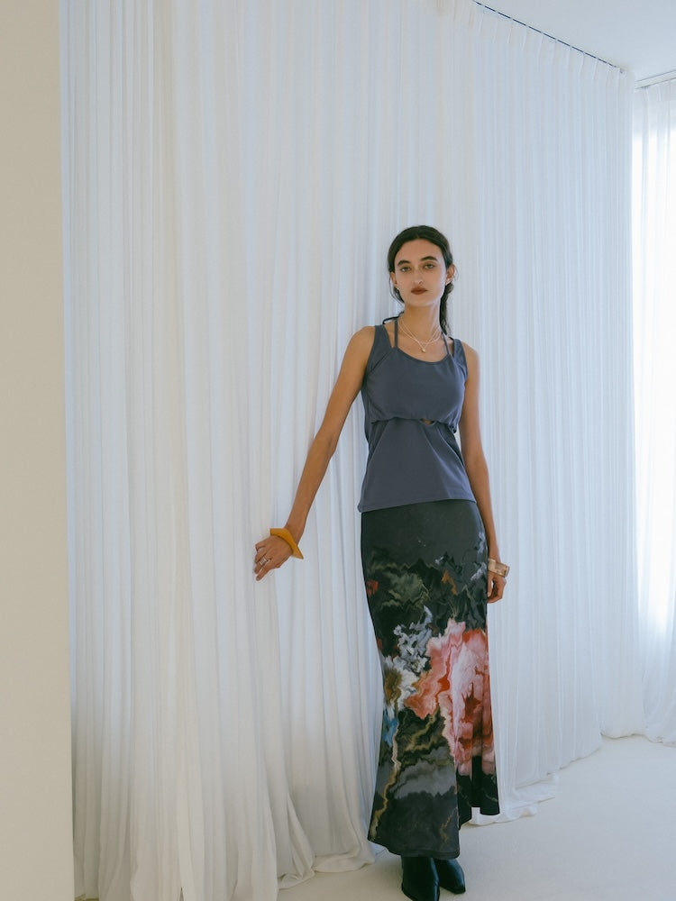 sahara｜アートプリントスカート Art Print Skirt/アートプリントスカート（スカート）｜sahara（サハラ