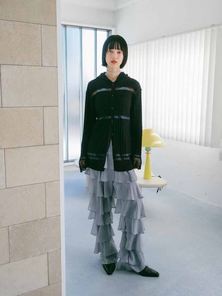 モデル身長：166cm / カラー：DustyBlue