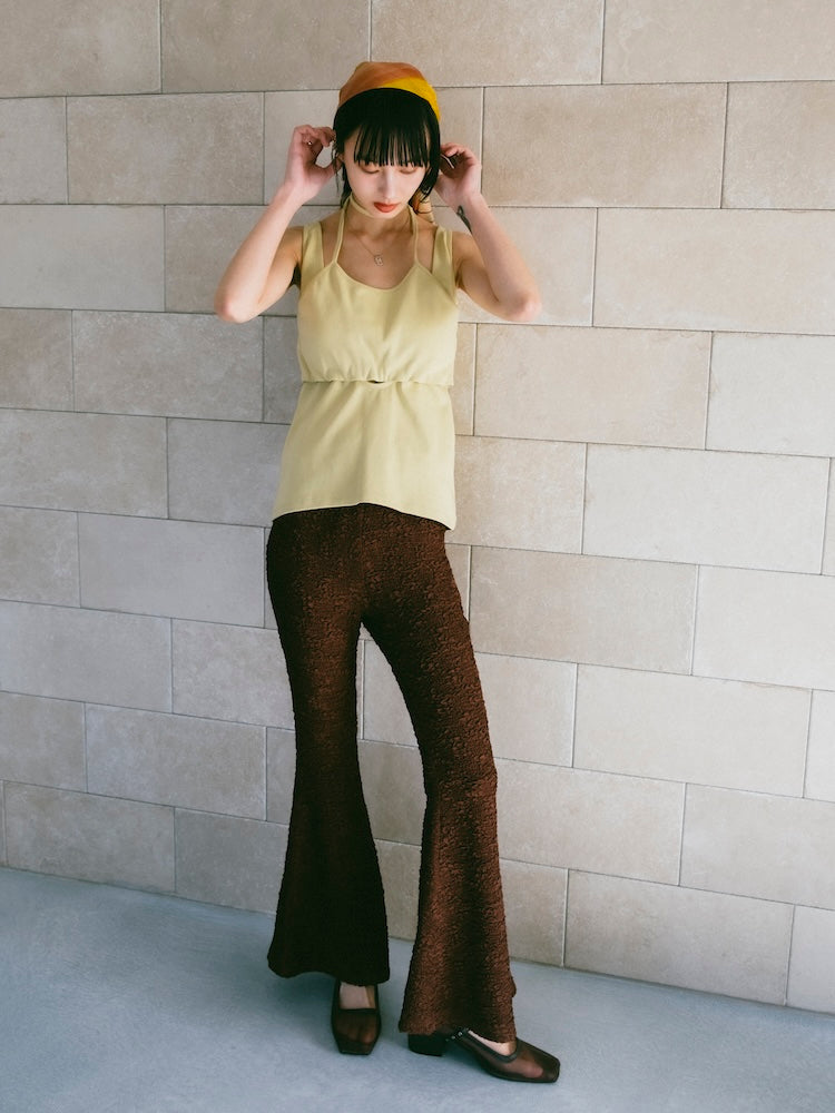 【26ss_EXB】Puff Jacquard Stretch Pants