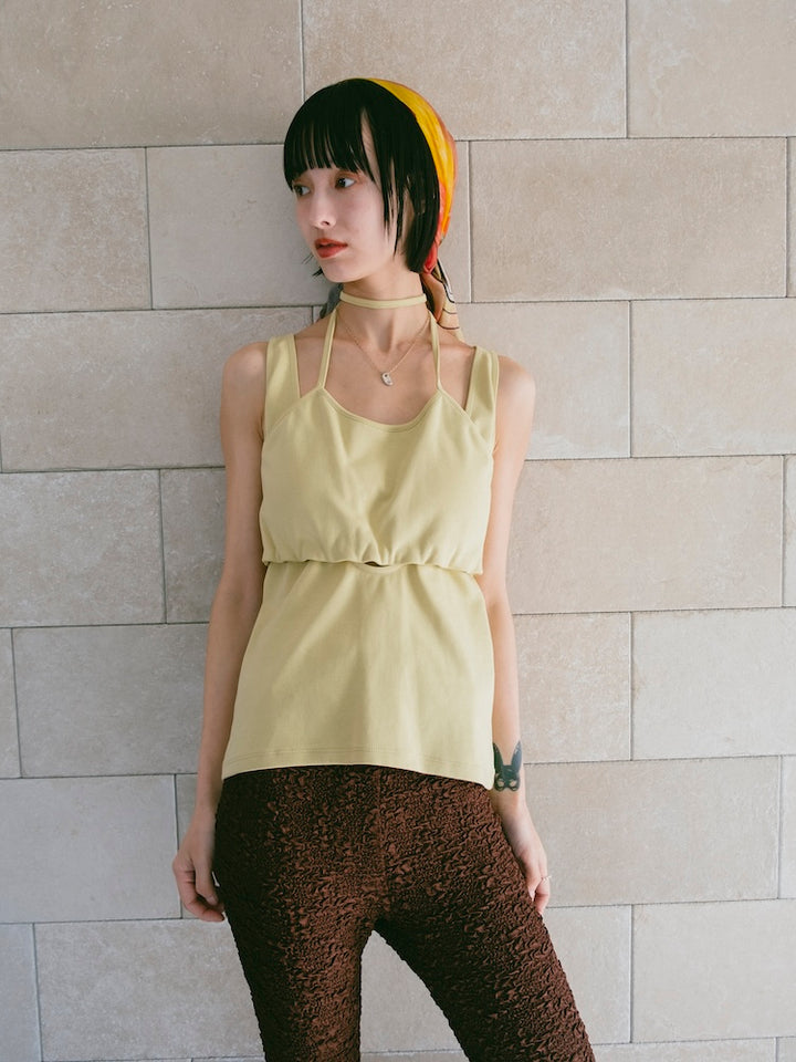 【26ss_EXB】Layered Design Sleeveless Top