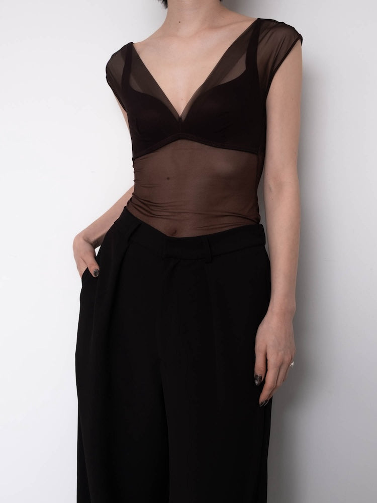 モデル身長：162cm / カラー：Brown / 着用サイズ：Sサイズ
