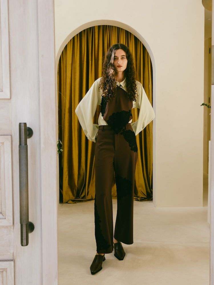 Lace Layout Pants｜レースレイアウトパンツ – MARTE
