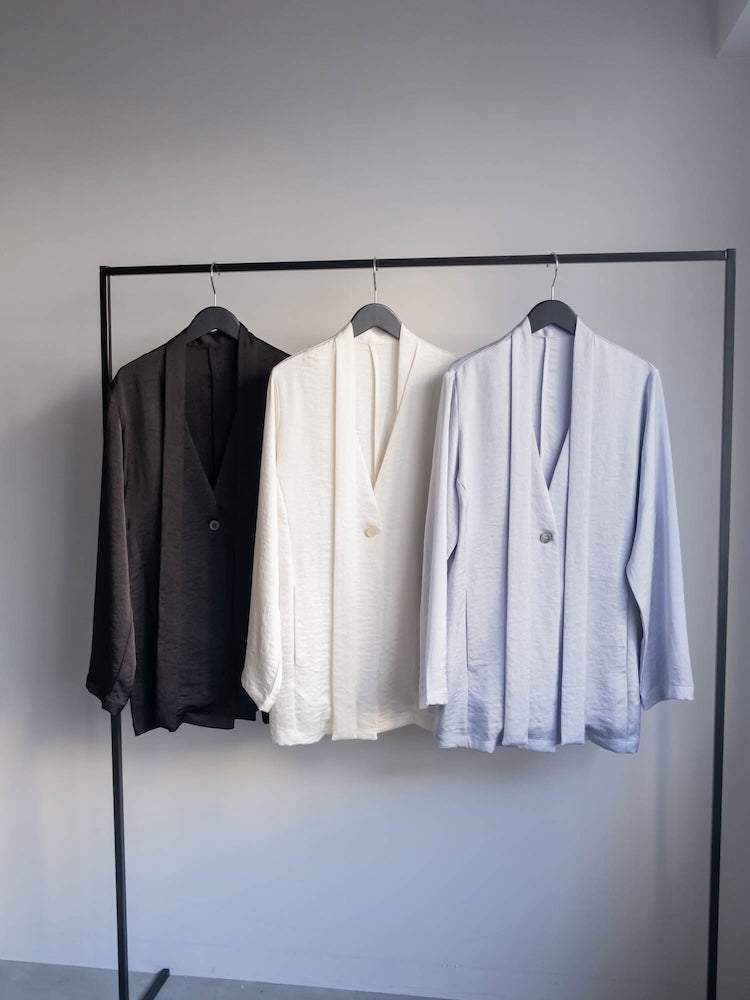 sahara/marte 【Long Tie Satin Jacket】 Long Tie Satin Jacket｜ロングタイサテンジャケット – MARTE