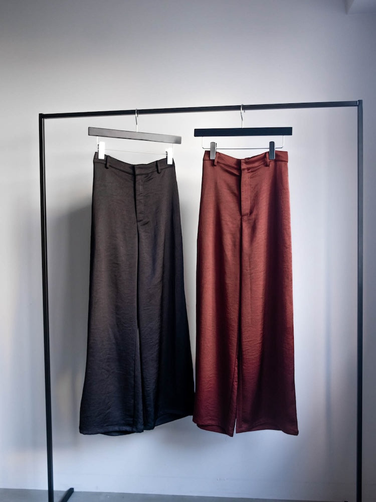 【2月下旬頃 お届け】Silky Satin Pants