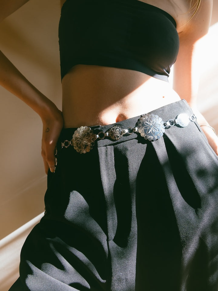 Flower Metal Belt