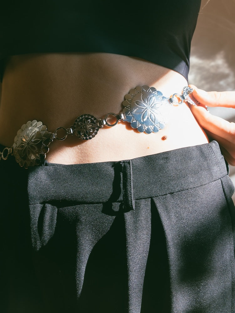 Flower Metal Belt