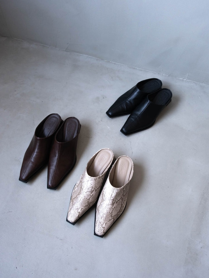 【26ss_EXB】Pointed Toe Mules