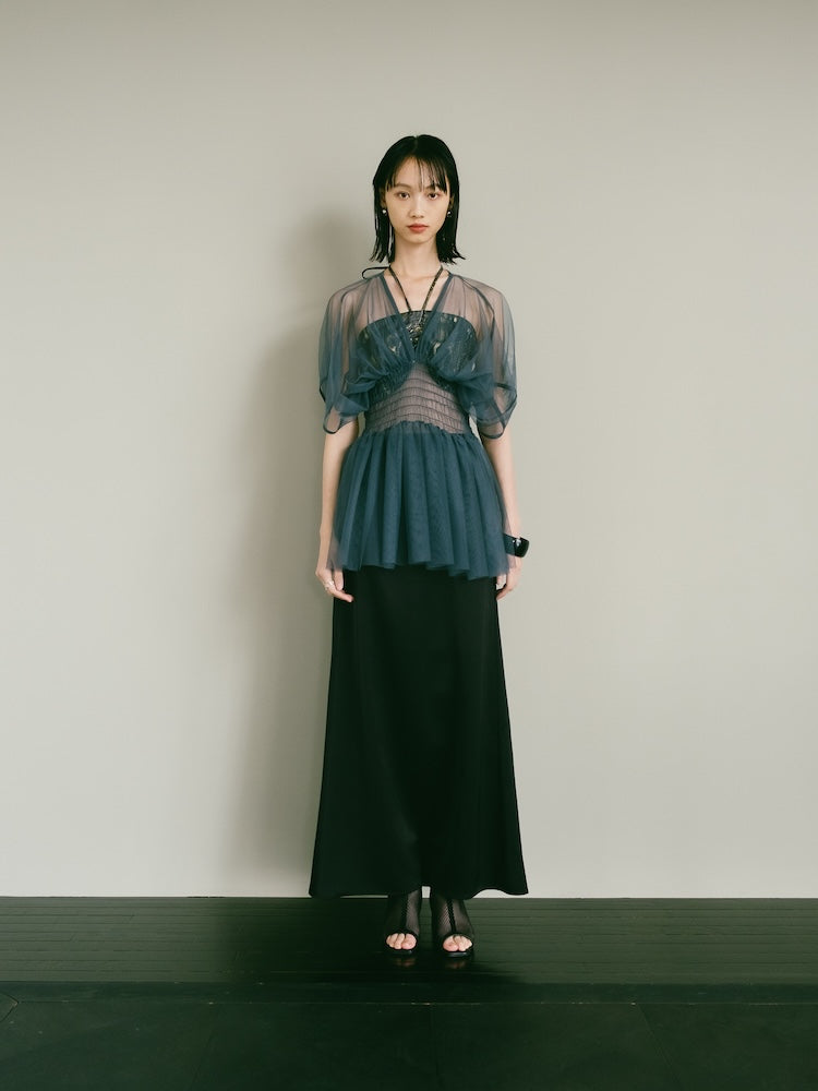 Gather Tulle Top｜ギャザーチュールトップス – MARTE