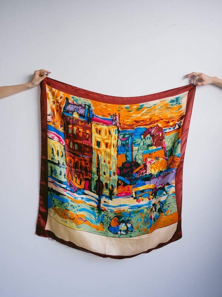 Vintage Scarf / Paint House