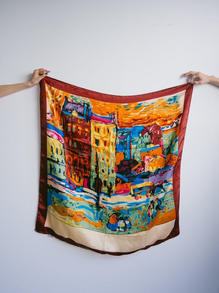 Vintage Scarf / Paint House