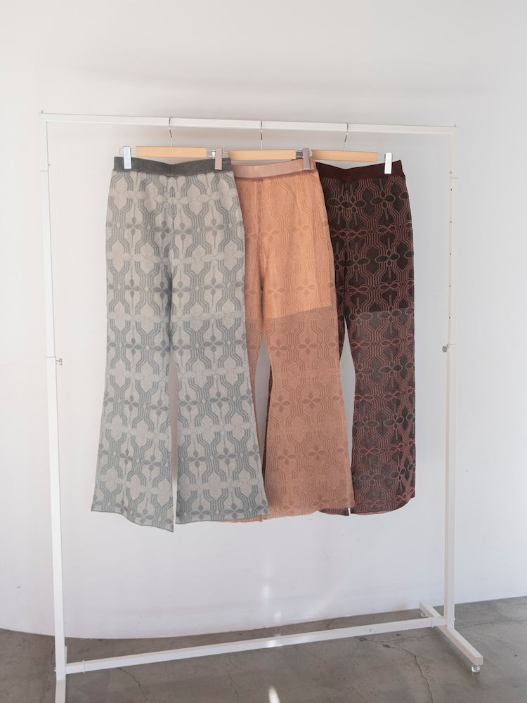【1月21日(水) 12:00予約販売開始】Flower Geometry Pants