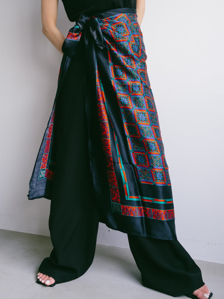 Vintage Scarf / Black