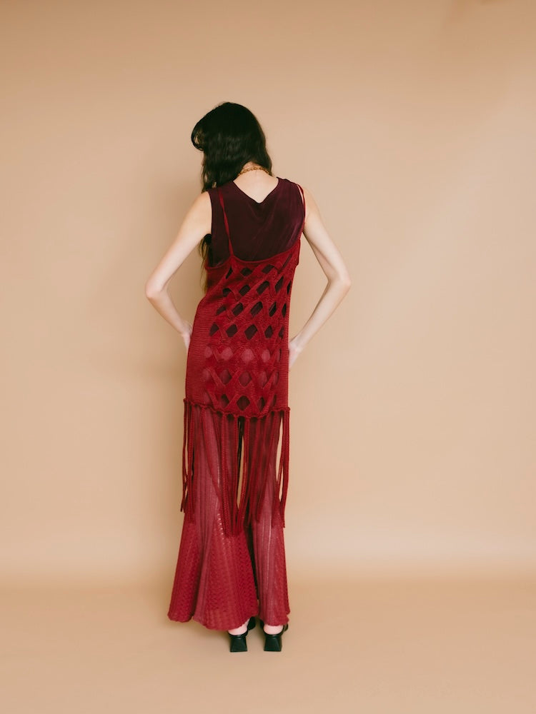 モデル身長：173cm / カラー：Bordeaux