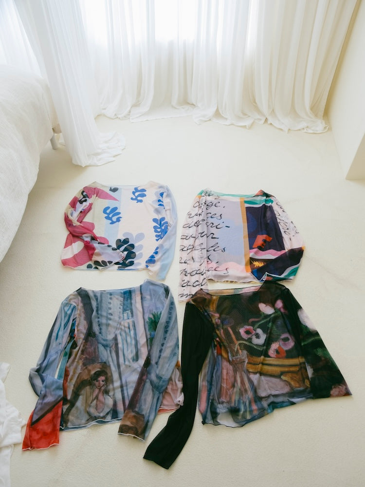 【26ss_EXB】Sheer Top "HENRI MATISSE"