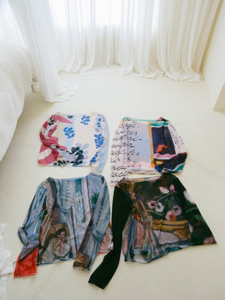 【26ss_EXB】Sheer Top "HENRI MATISSE"