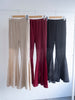 Lace Paneled Flare Pants