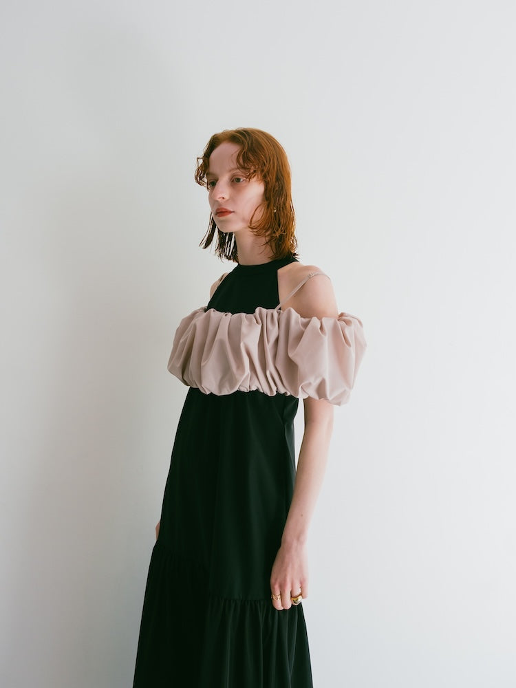3way Gather Bustier / Ecru