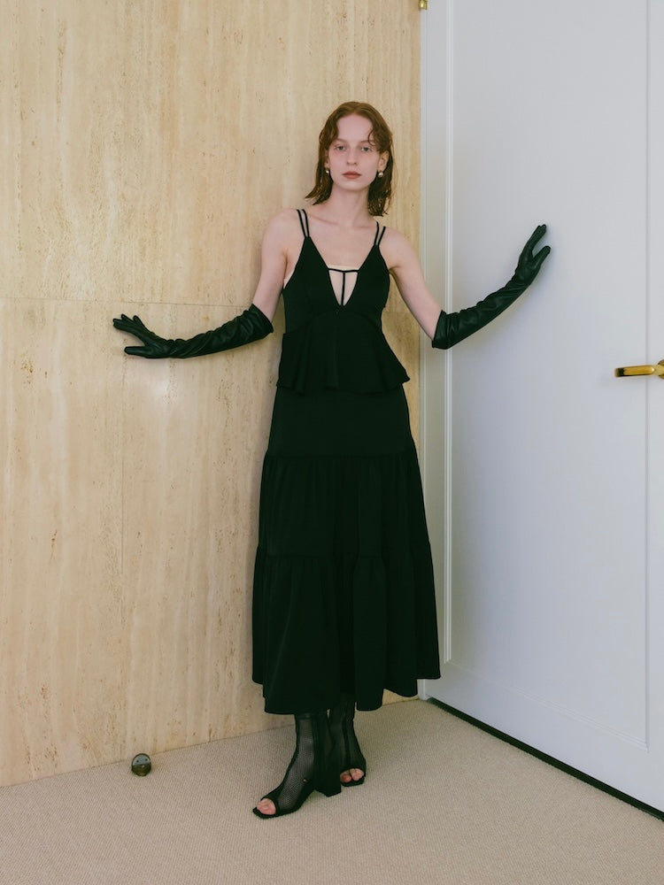 ワンピース 2way T-Strap Tiered Dress / sahara 2way T-Strap Tiered Dress（ワンピース）｜sahara（サハラ）の