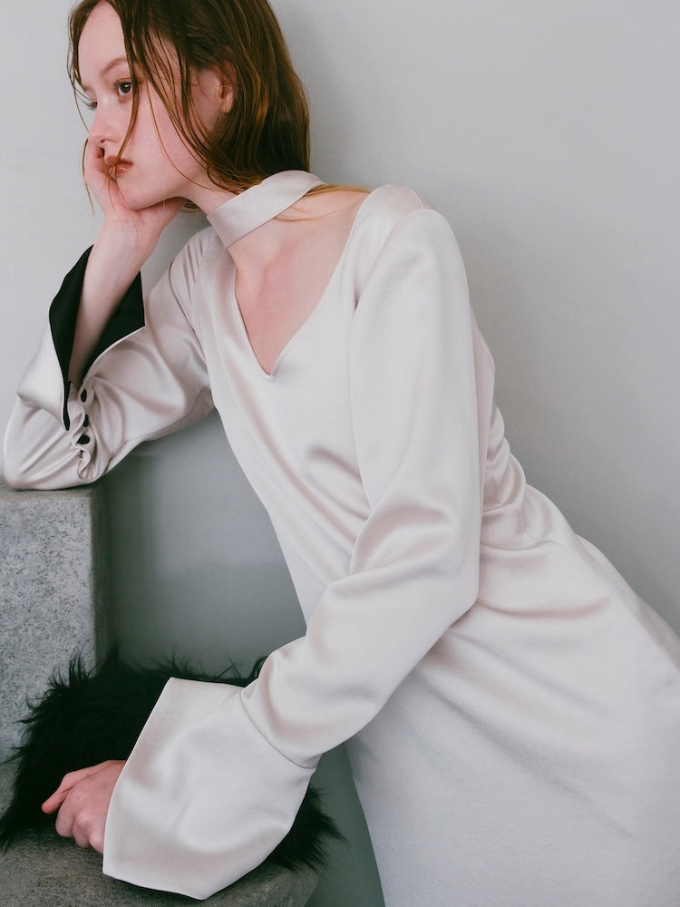 モデル身長：175cm / カラー：Ivory