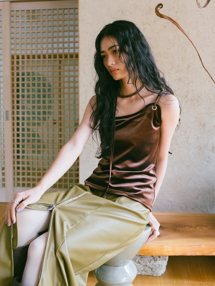 Strap Design Velour Tank Top｜ベロアタンクトップ – MARTE