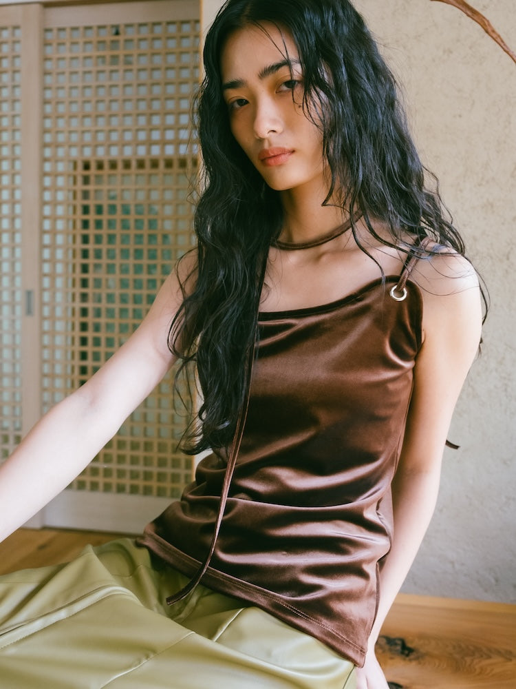 Strap Design Velour Tank Top｜ベロアタンクトップ – MARTE