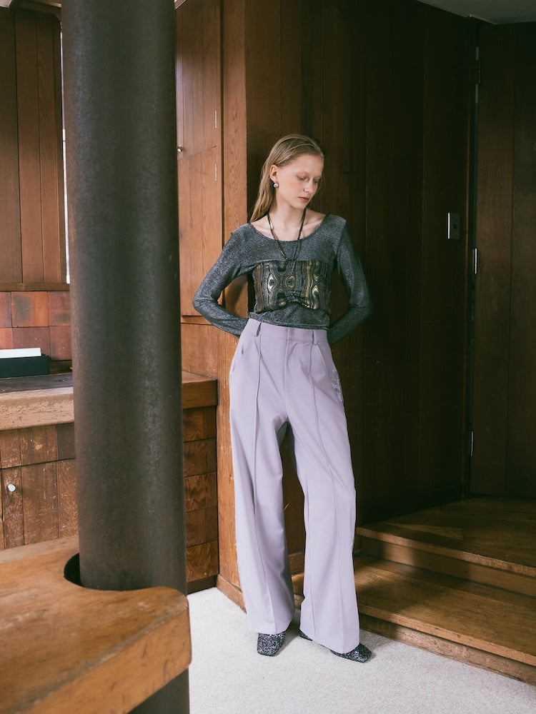 Lace Line Pants｜ツイル素材レースパンツ – MARTE
