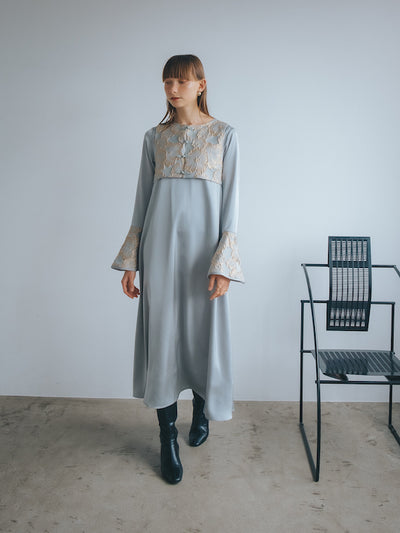 結婚式で1度着用しましたsahara Jacquard Vest Layered Dress - ロング 