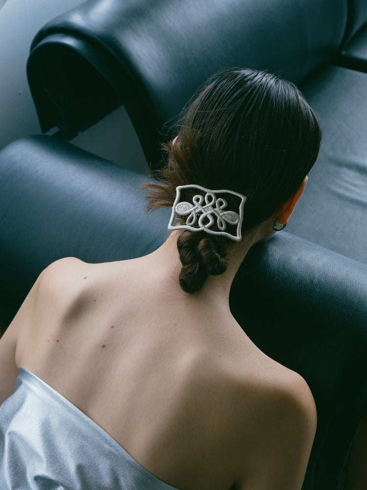 Embroidery Hair Barrette 
