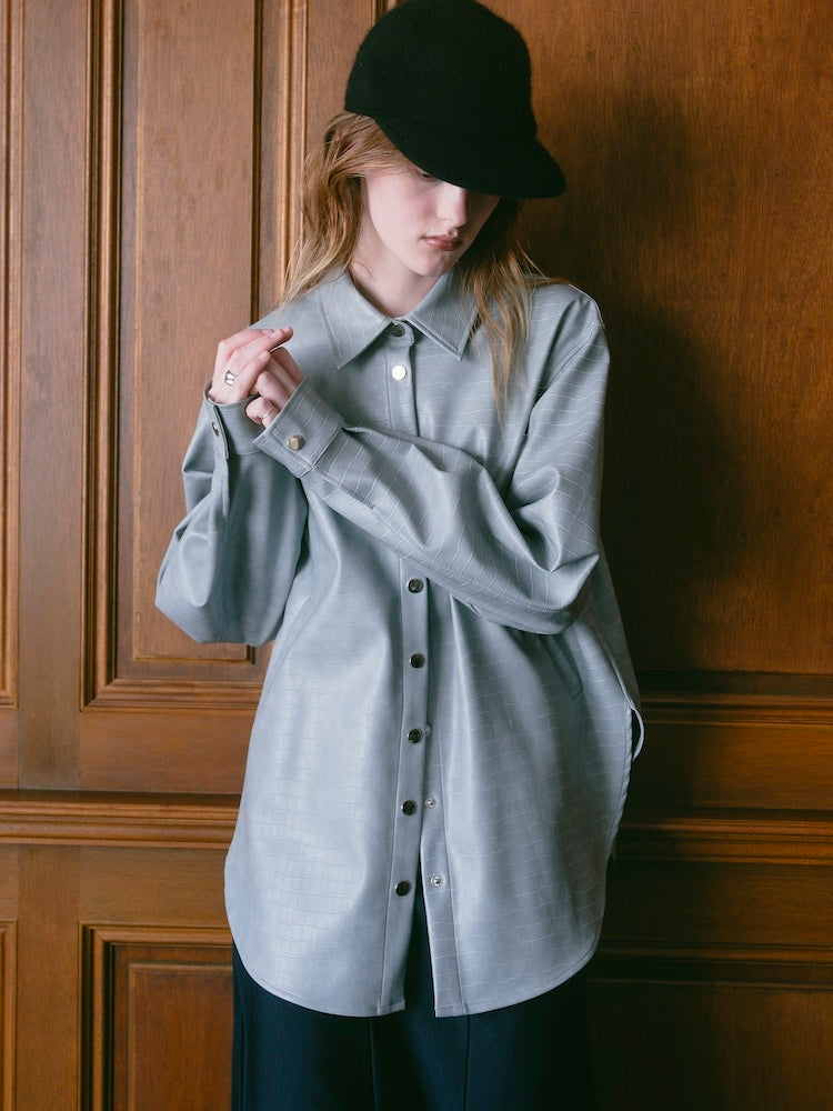 モデル身長：175cm / カラー：BlueGray