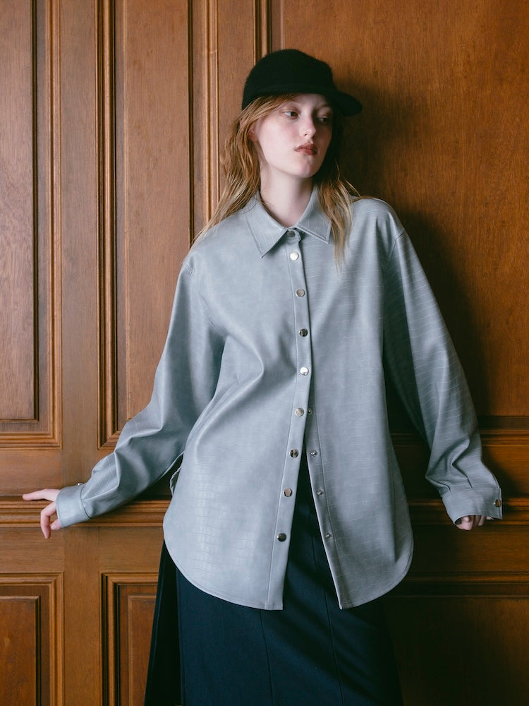 モデル身長：175cm / カラー：BlueGray