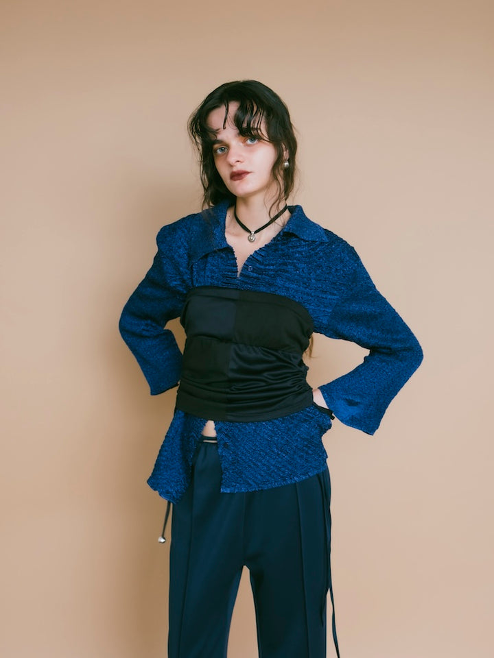 Random Pleats Shirt