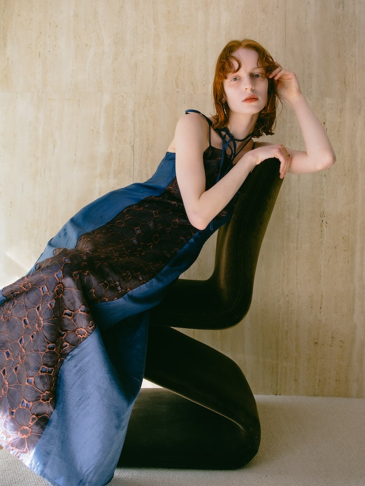 TODAYFUL - MEER.FLOWER LACE TOPS(BLK)メーア　フラワーレース Flower Lace Shiny Dress｜フラワーレースシャイニードレス – MARTE