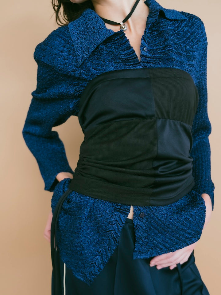 Random Pleats Shirt