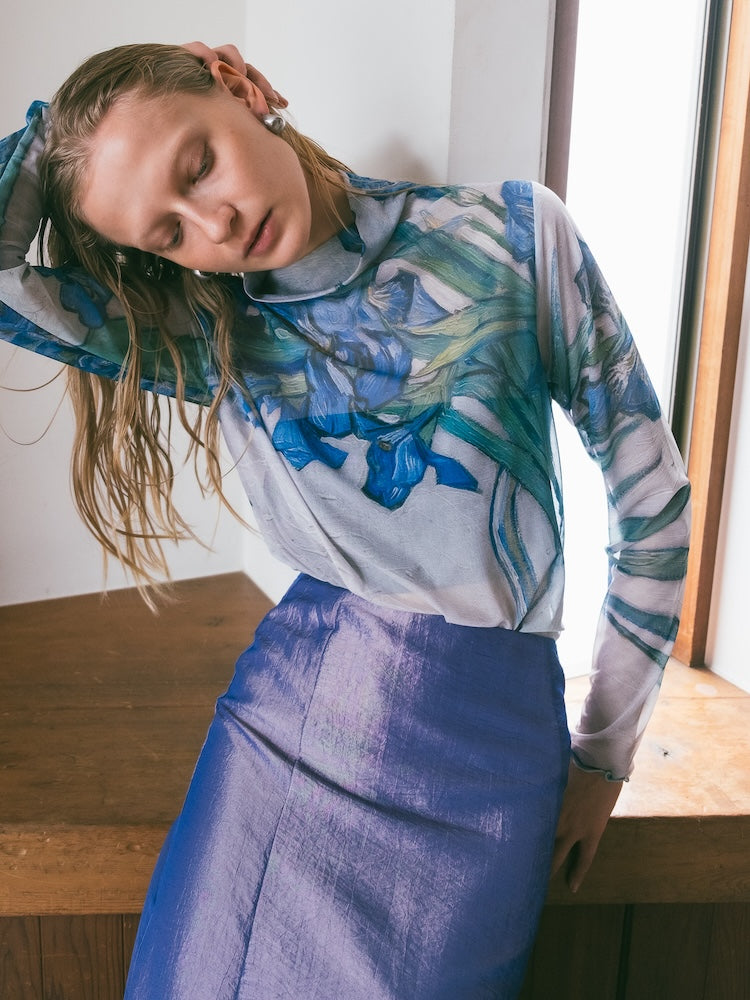 sahara marte High Neck Sheer Top シアートップス High Neck Sheer Top / 03Irises｜ハイネックシアートップス – MARTE