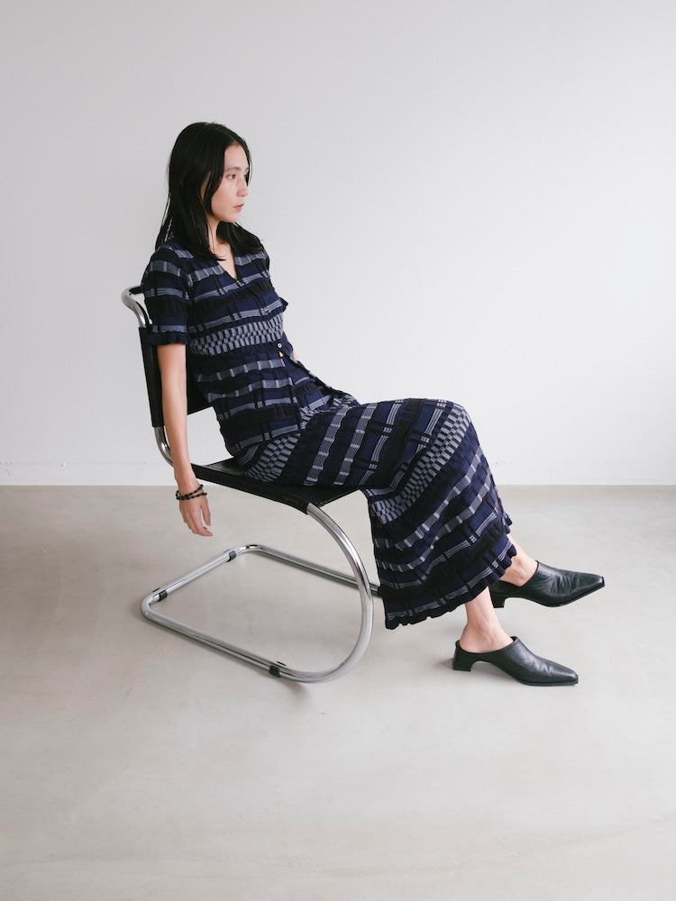 モデル身長：163cm / カラー：Navy