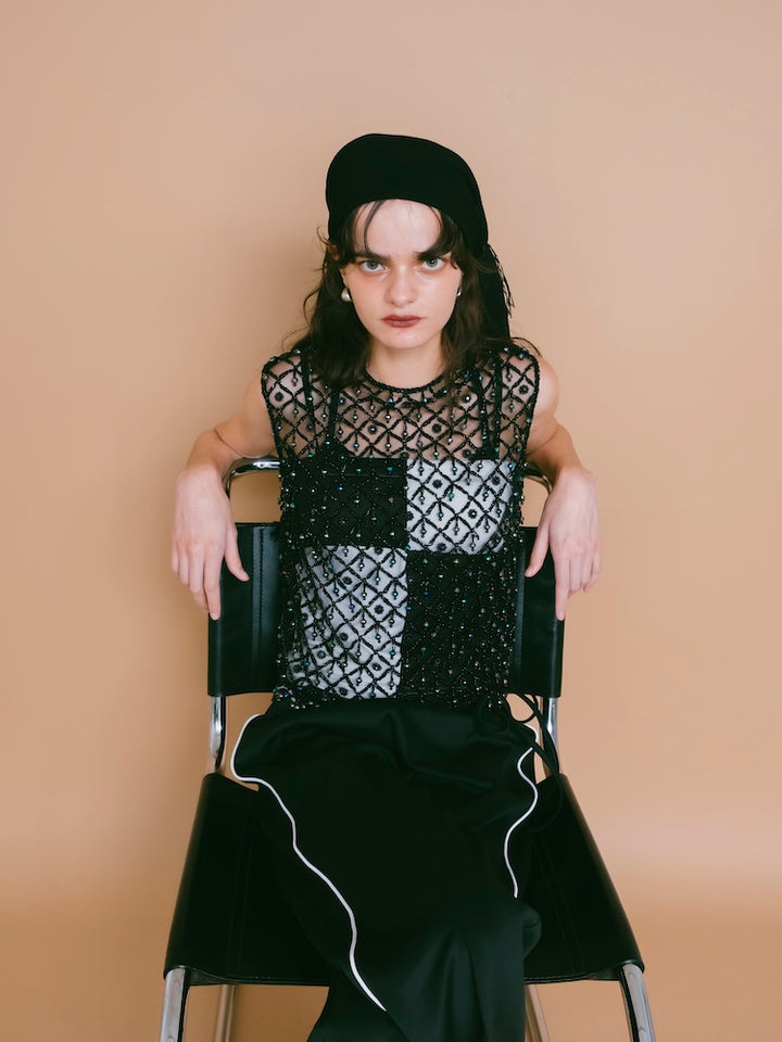 Ball Beads Mesh Vest