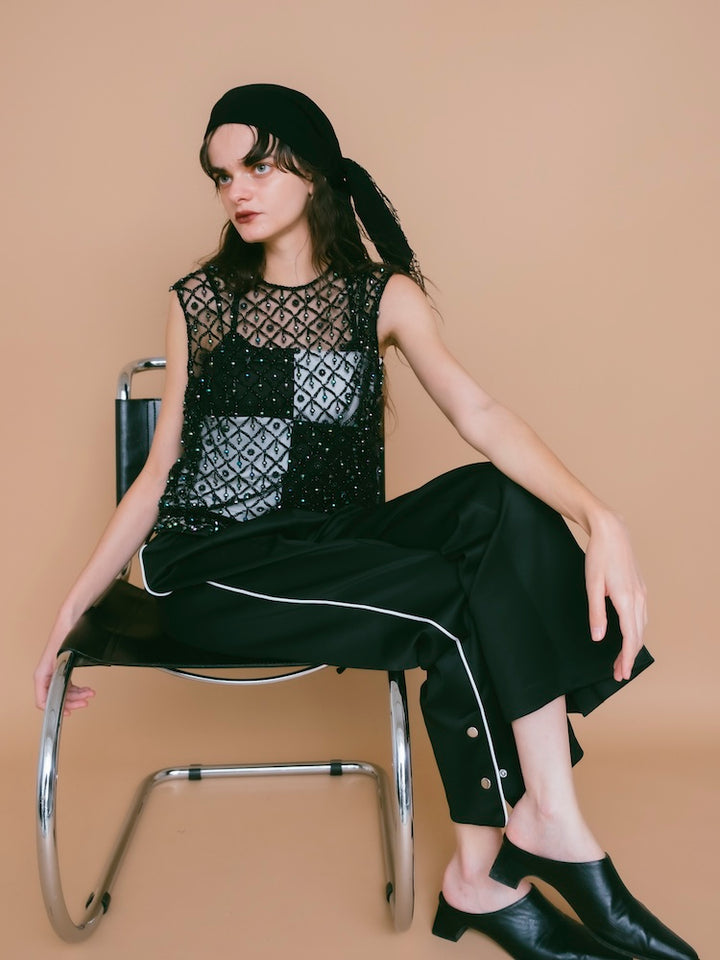 Ball Beads Mesh Vest