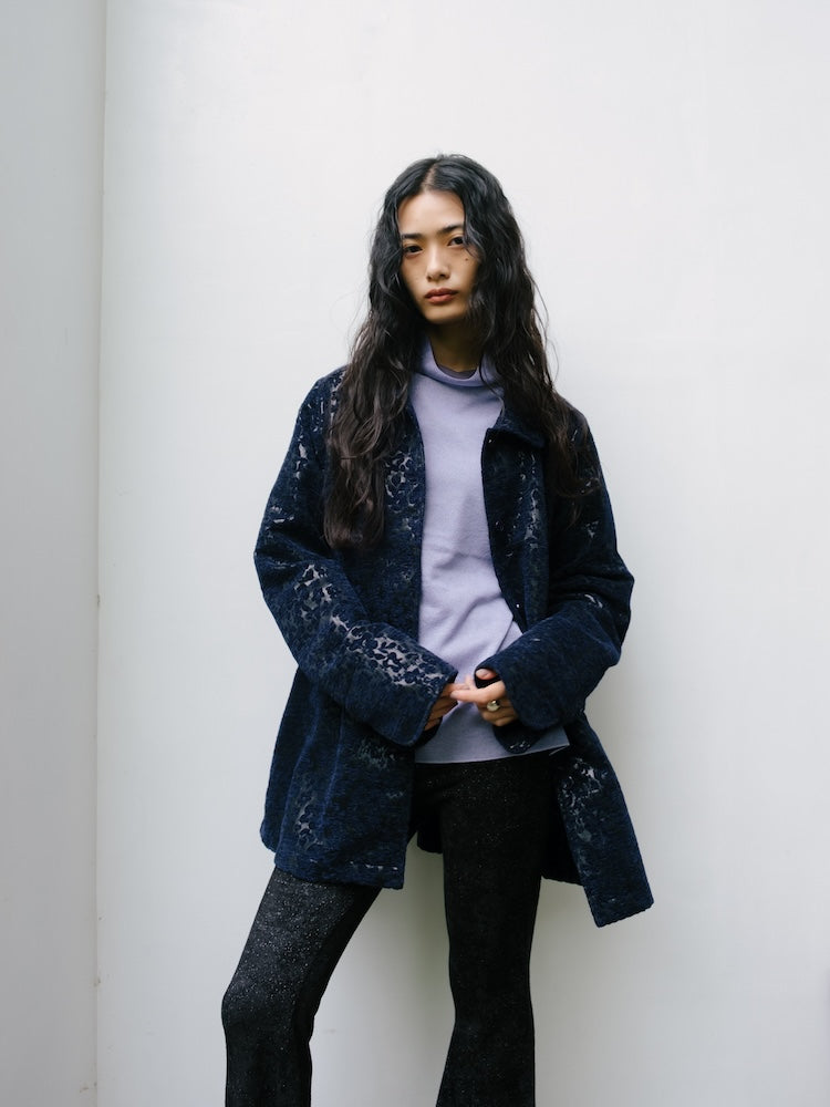 Gypsohila Jaquard Blouson ジャガードブルゾン Jacquard Blouson Black | gypsohila