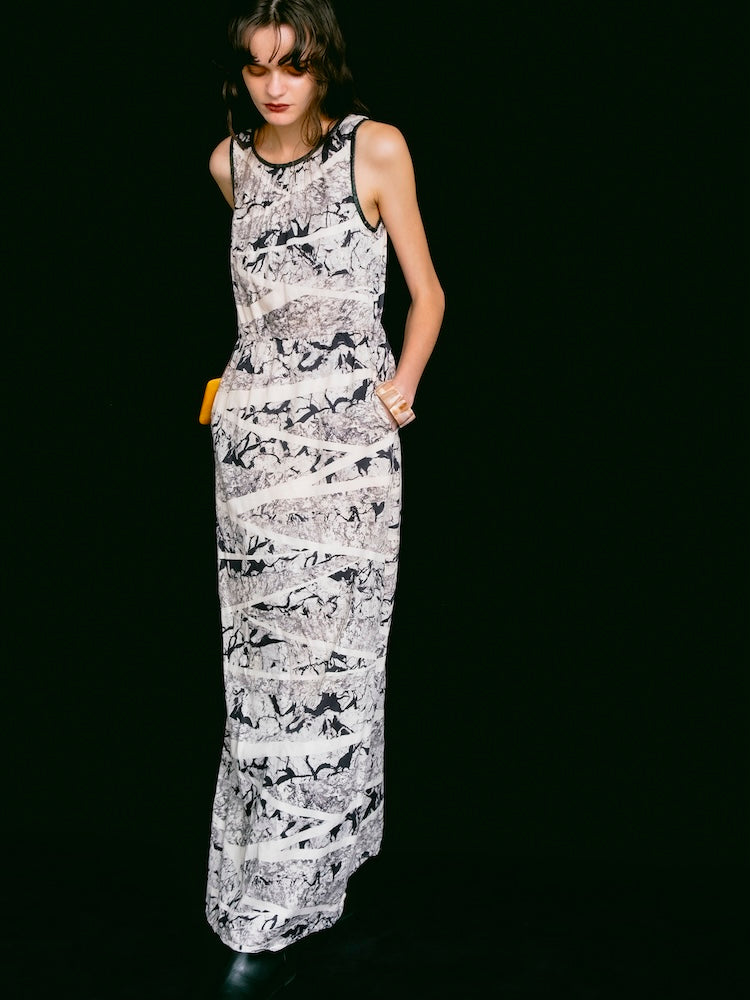 "RUE de FEMME" Abstract Dress