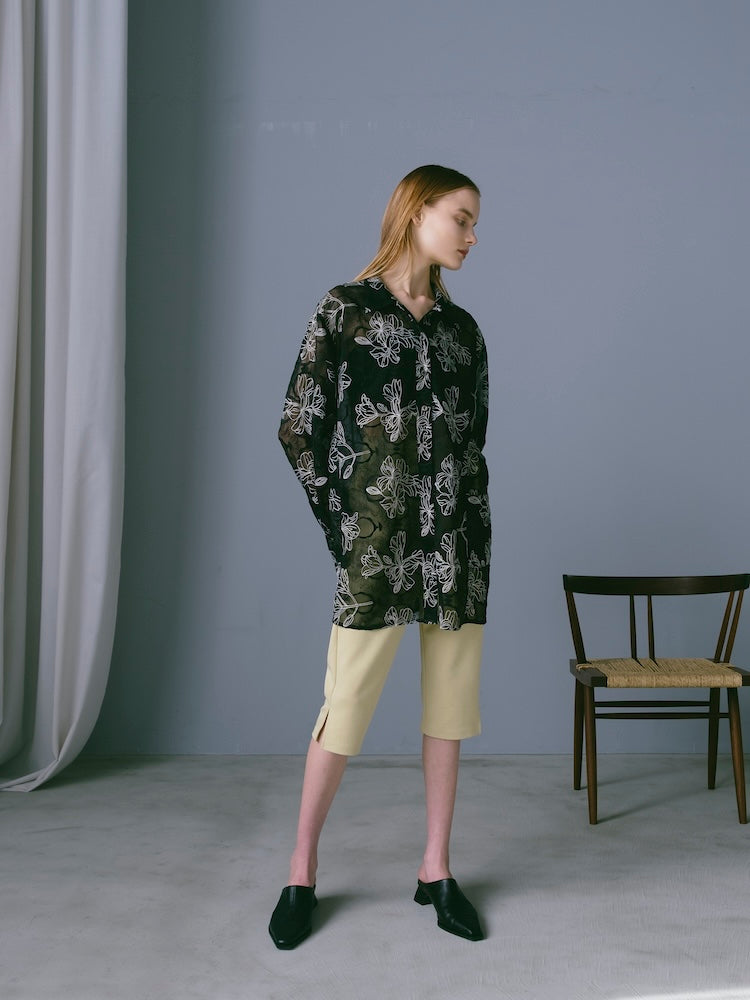 Flower Embroidery Over Shirt｜花柄刺繍オーバーシャツ – MARTE