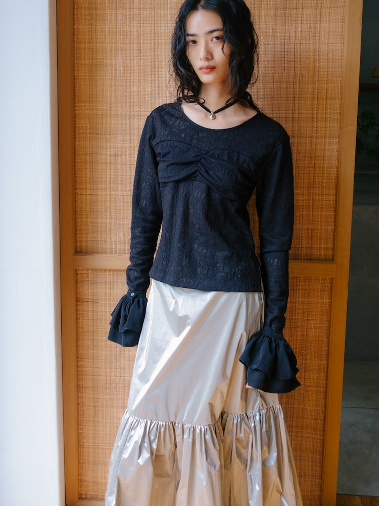 Gather Bust Lace Top｜レーストップス – MARTE