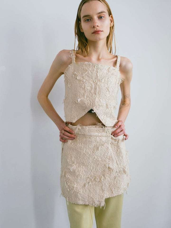 モデル身長：167cm / カラー：Ivory