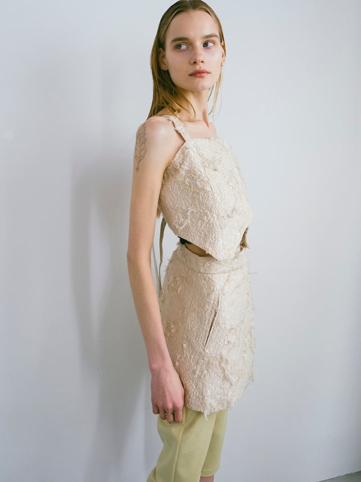 モデル身長：167cm / カラー：Ivory