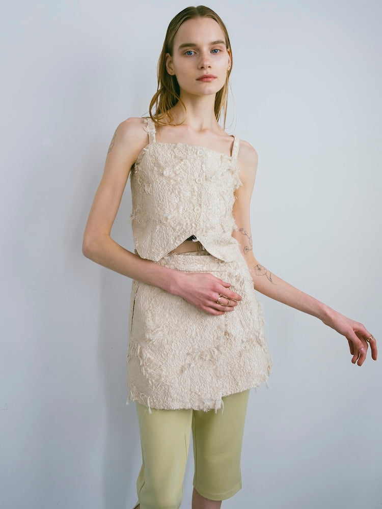 モデル身長：167cm / カラー：Ivory