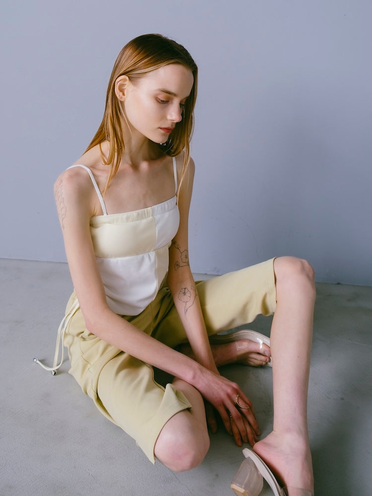 モデル身長：167cm / カラー：Ivory×Cream