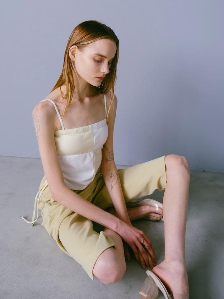 モデル身長：167cm / カラー：Ivory×Cream
