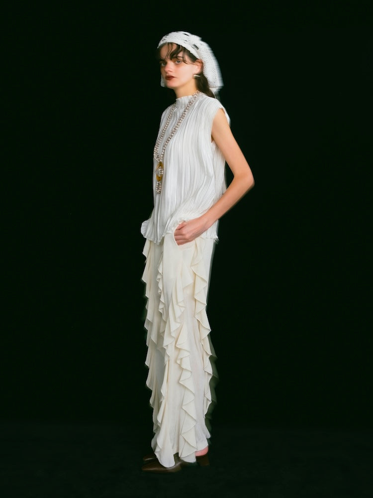 モデル身長：173cm / カラー：Ivory