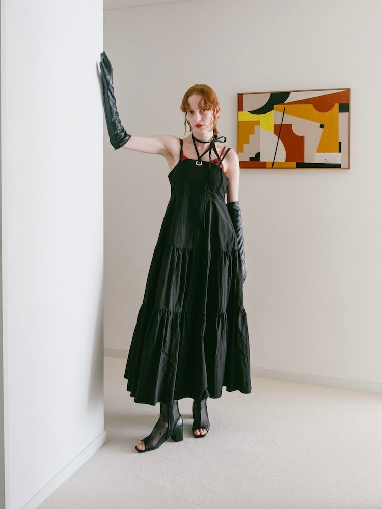 Eyelet Tiered Dress｜アイレットティアードドレス – MARTE