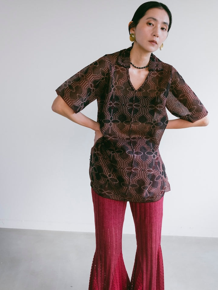 モデル身長：163cm / カラー：Bordeaux