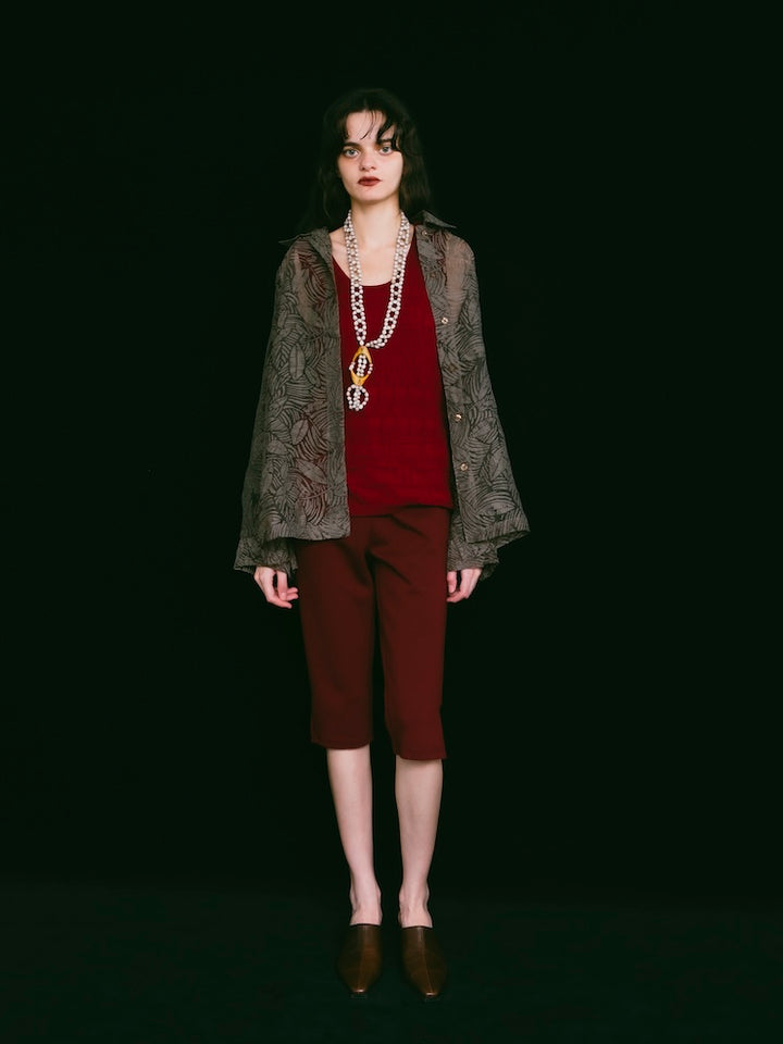 モデル身長：173cm / カラー：Bordeaux